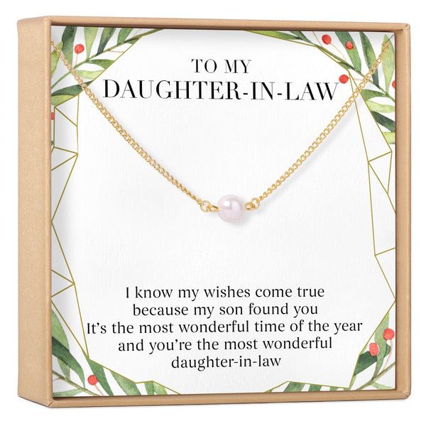 Christmas Gift for Daughter in Law: Necklace, Jewelry, Xmas