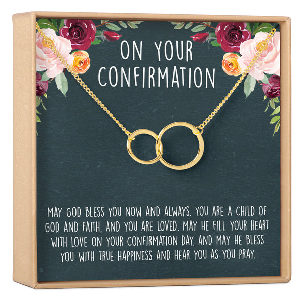 Anavia Confirmation Sponsor Gift for Women, Gifts for Sponsors, Baptism Gift,  Goddaughter Gift, Thank you Religious Sponsor Gifts Card Necklace-[Rose  Gold Compass, Bright Blue Gift Card] 