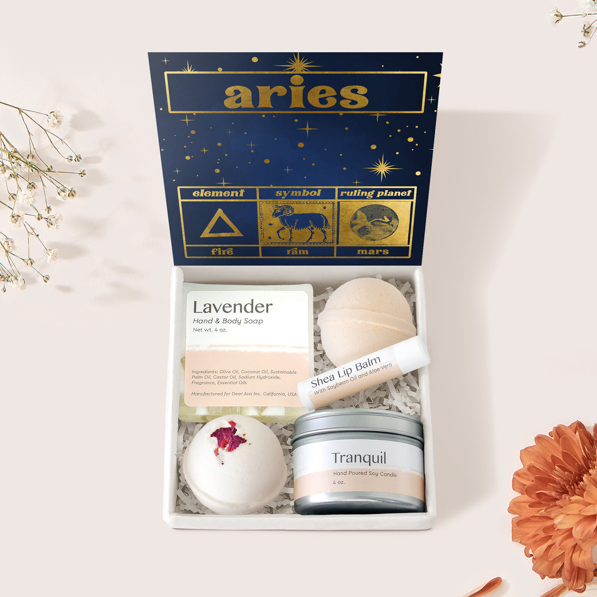 Aries Zodiac Gift Box Set