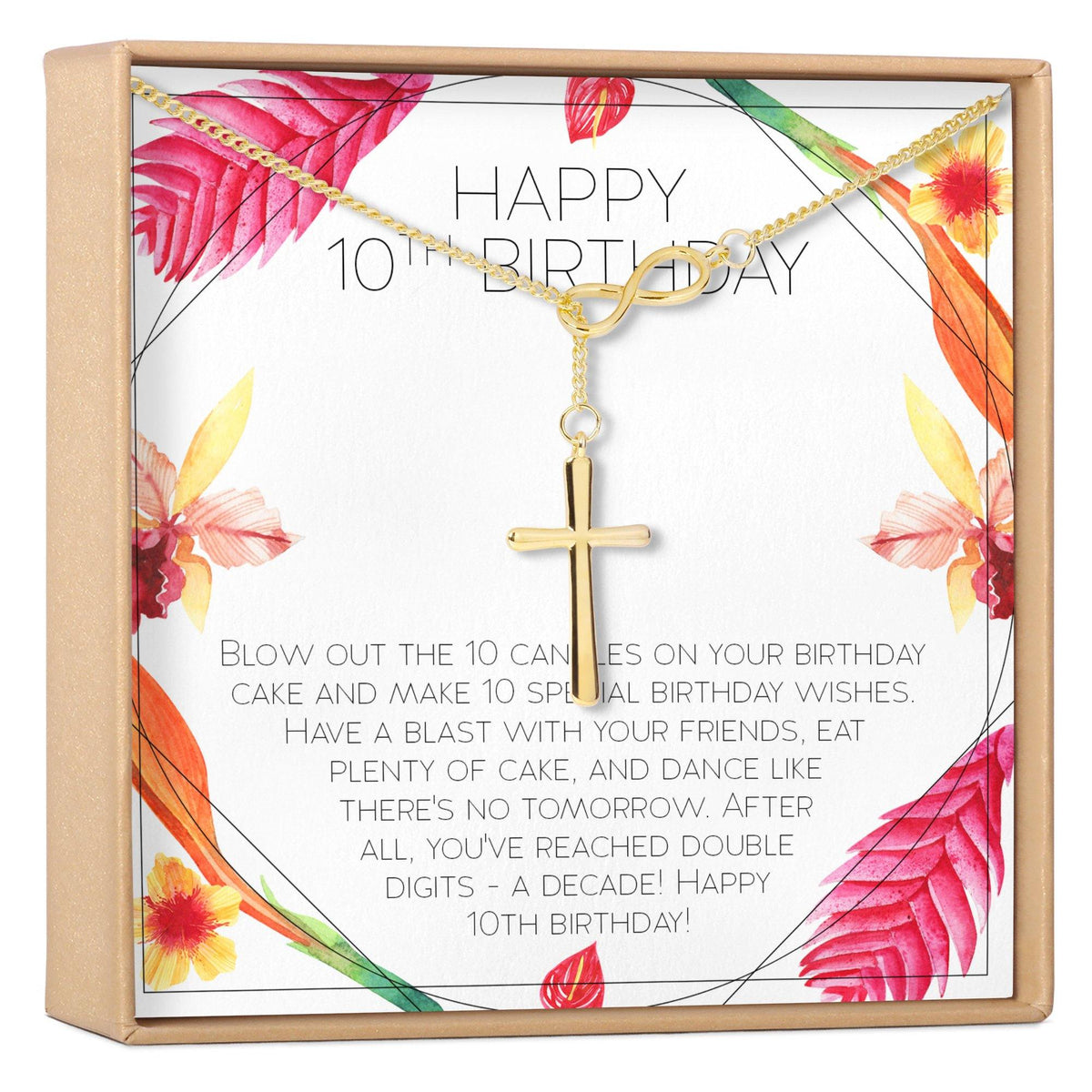 10th Birthday Gift Necklace, Multiple Styles - Dear Ava