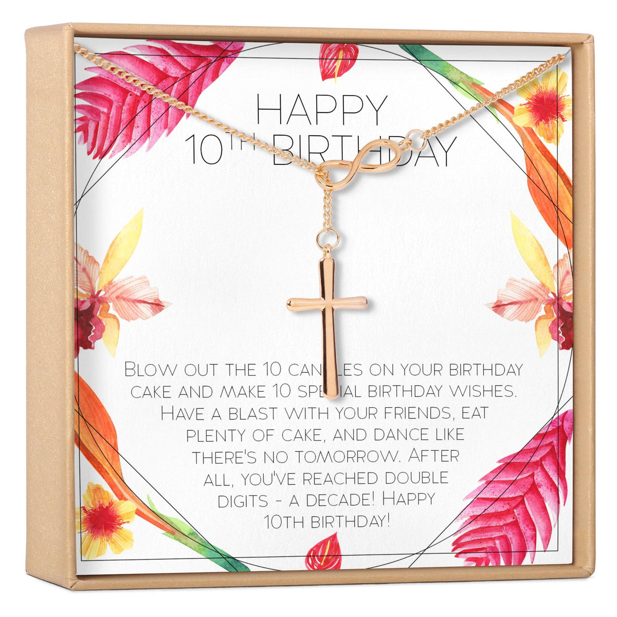 10th Birthday Gift Necklace, Multiple Styles - Dear Ava