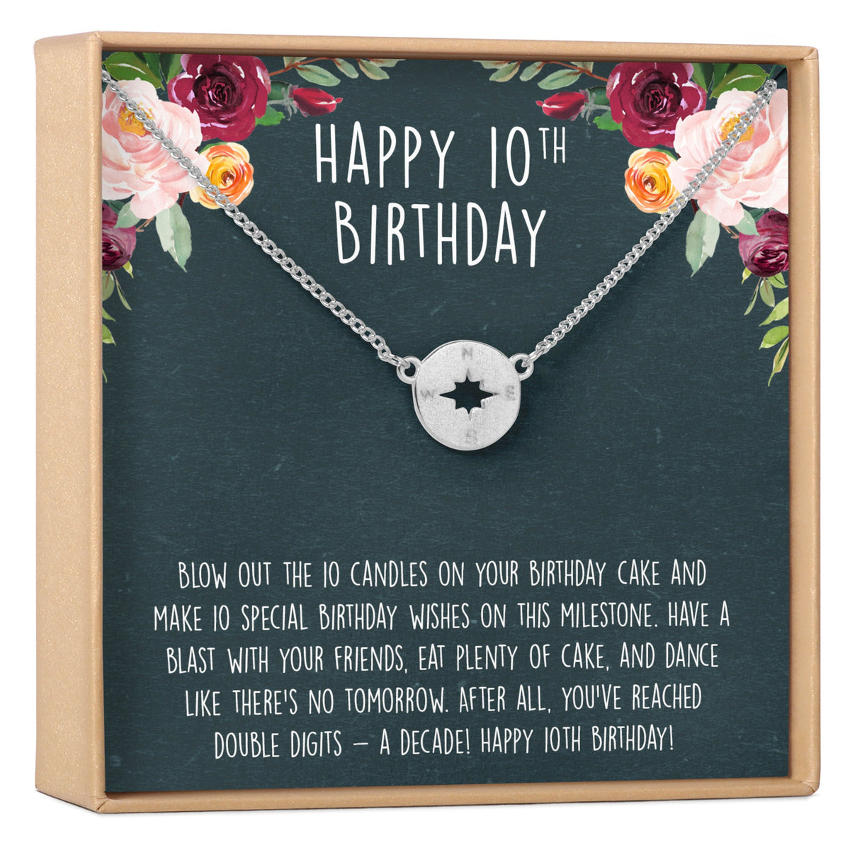 10th Birthday Gift Necklace, Multiple Styles - Dear Ava