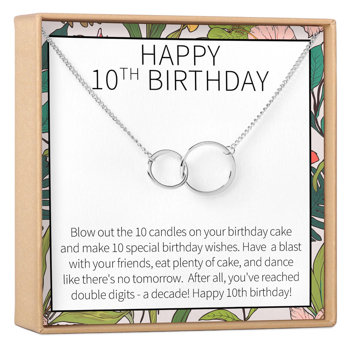 10th Birthday Gift Necklace, Multiple Styles - Dear Ava