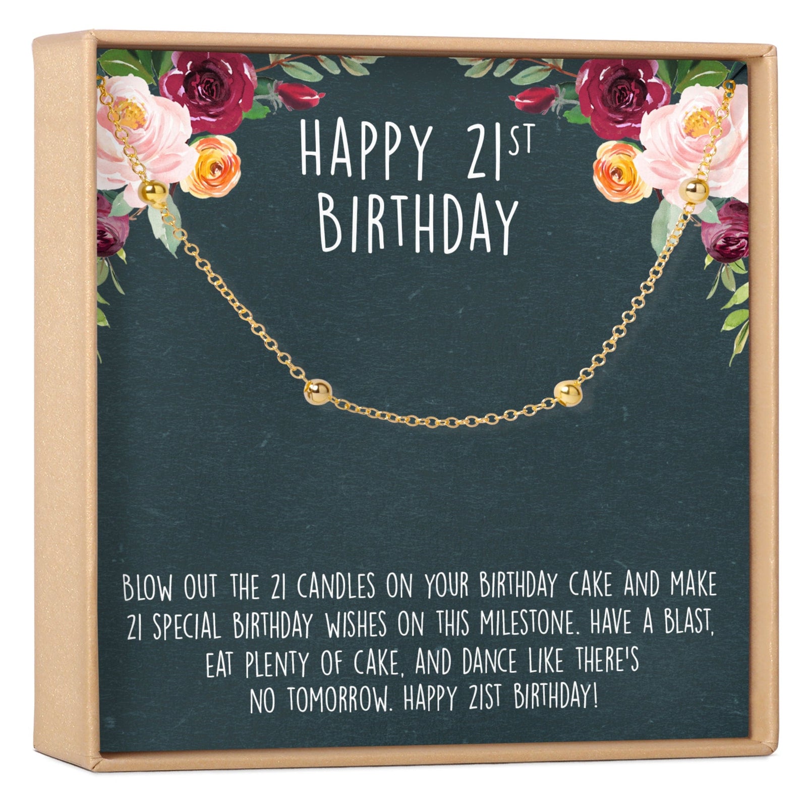 21st Birthday Dot Bracelet - Dear Ava