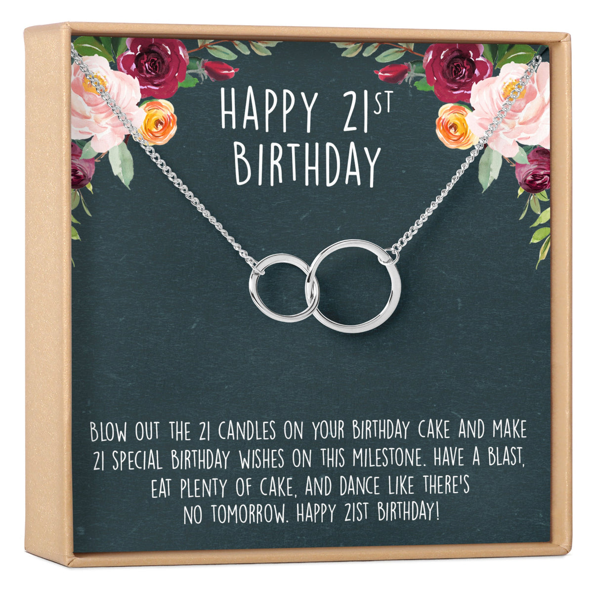 21st Birthday Necklace, Multiple Styles - Dear Ava