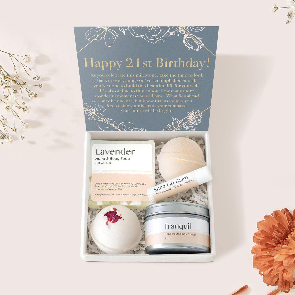 21st Birthday Spa Gift Box - Dear Ava