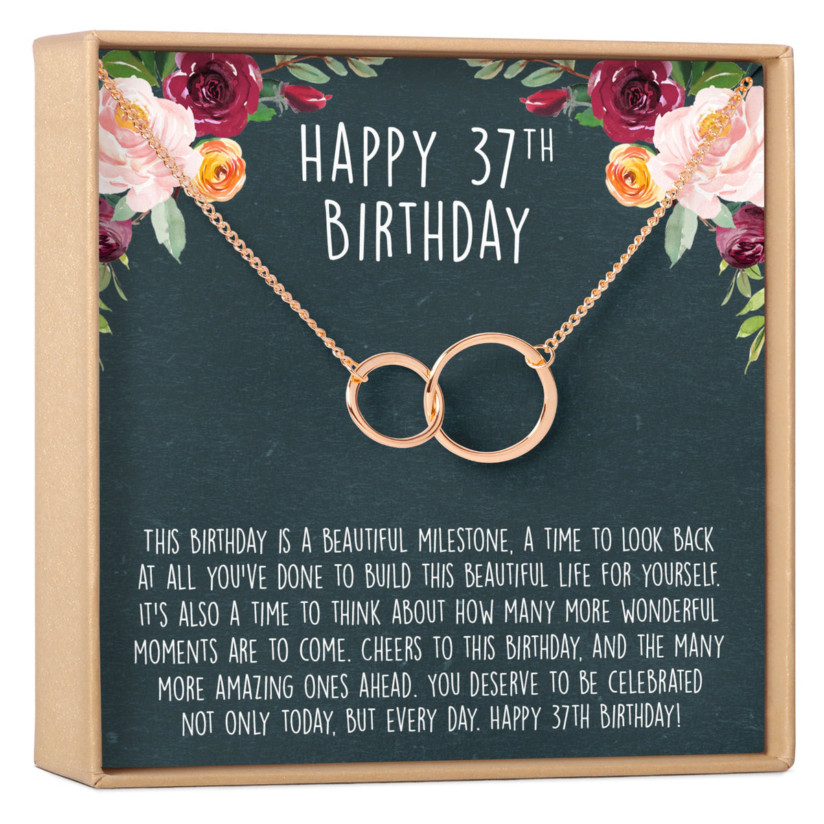 37th Birthday Necklace, Multiple Styles - Dear Ava