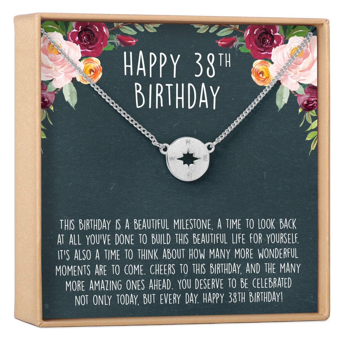 38th Birthday Necklace, Multiple Styles - Dear Ava