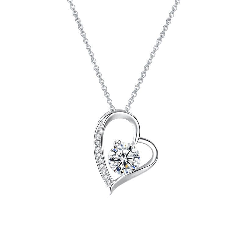 To My Queen, Heart Pendant Necklace with LEG Gift Box