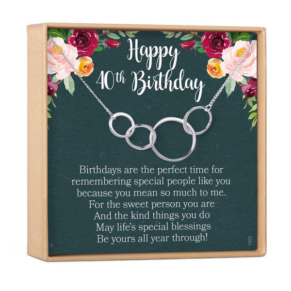 40th Birthday Necklace