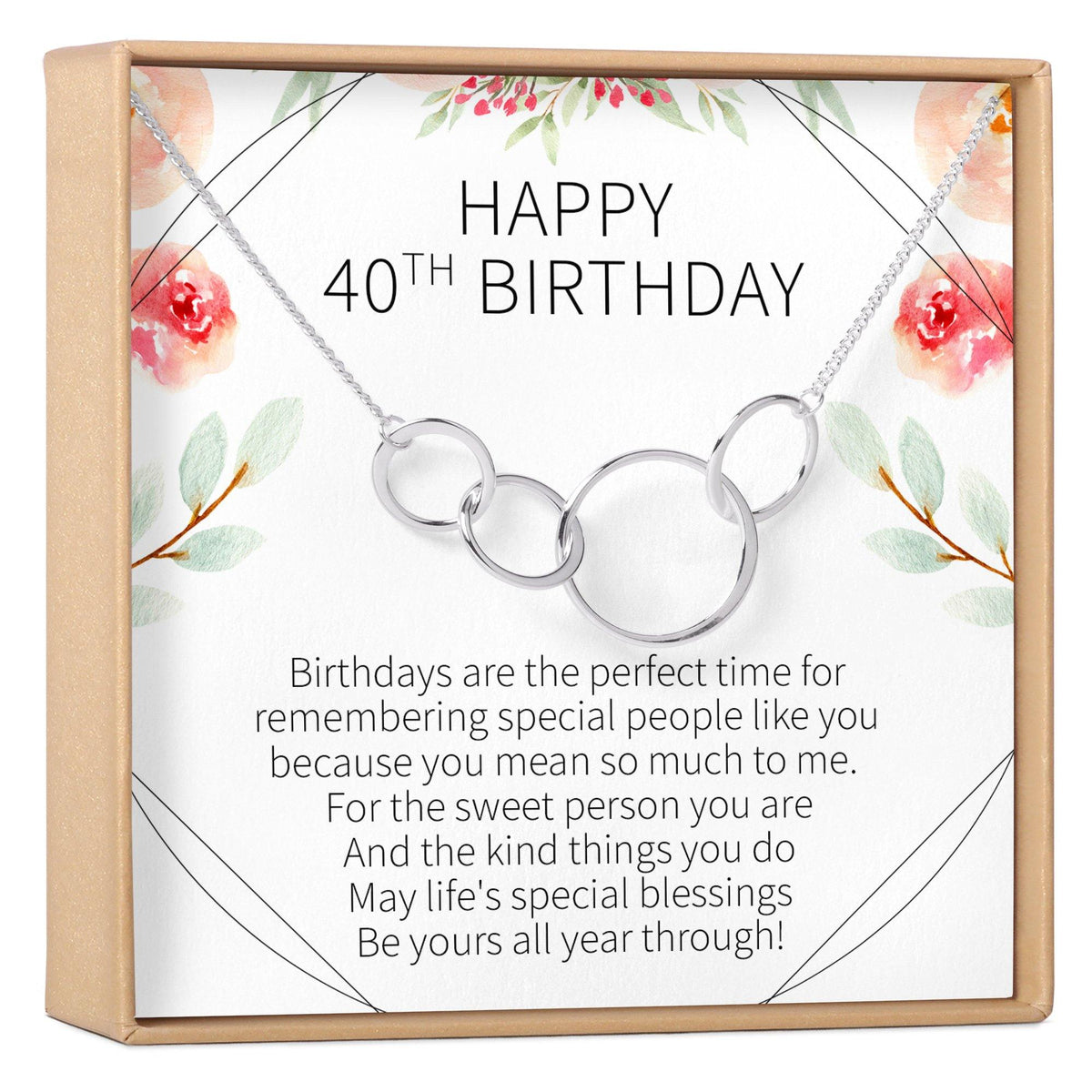 40th Birthday Necklace - Dear Ava