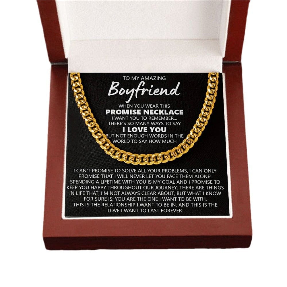 To My Boyfriend, Stainless Steel Necklace with LED Gift Box