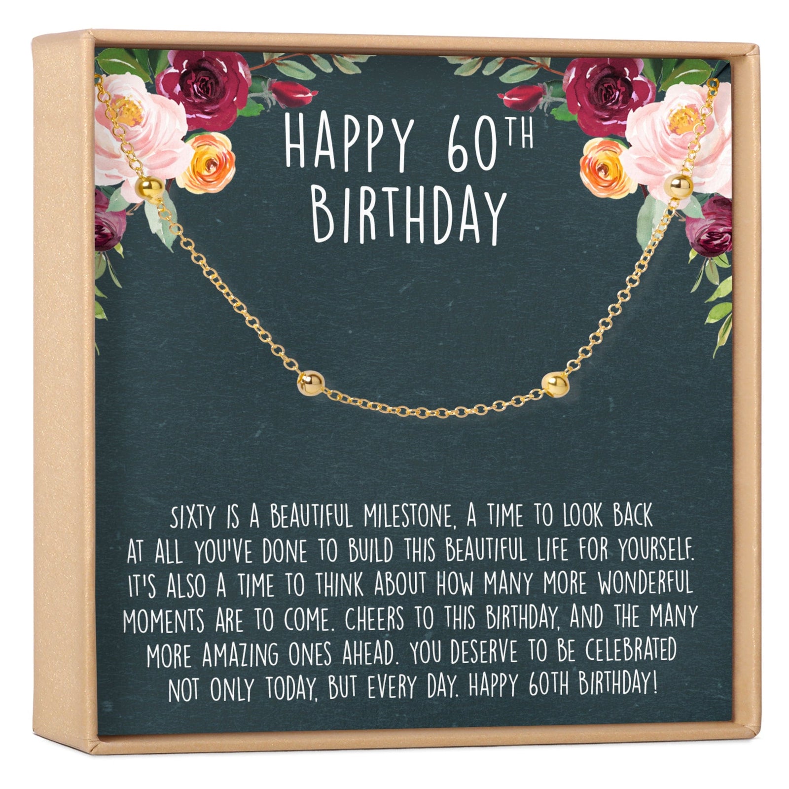 60th Birthday Dot Bracelet - Dear Ava