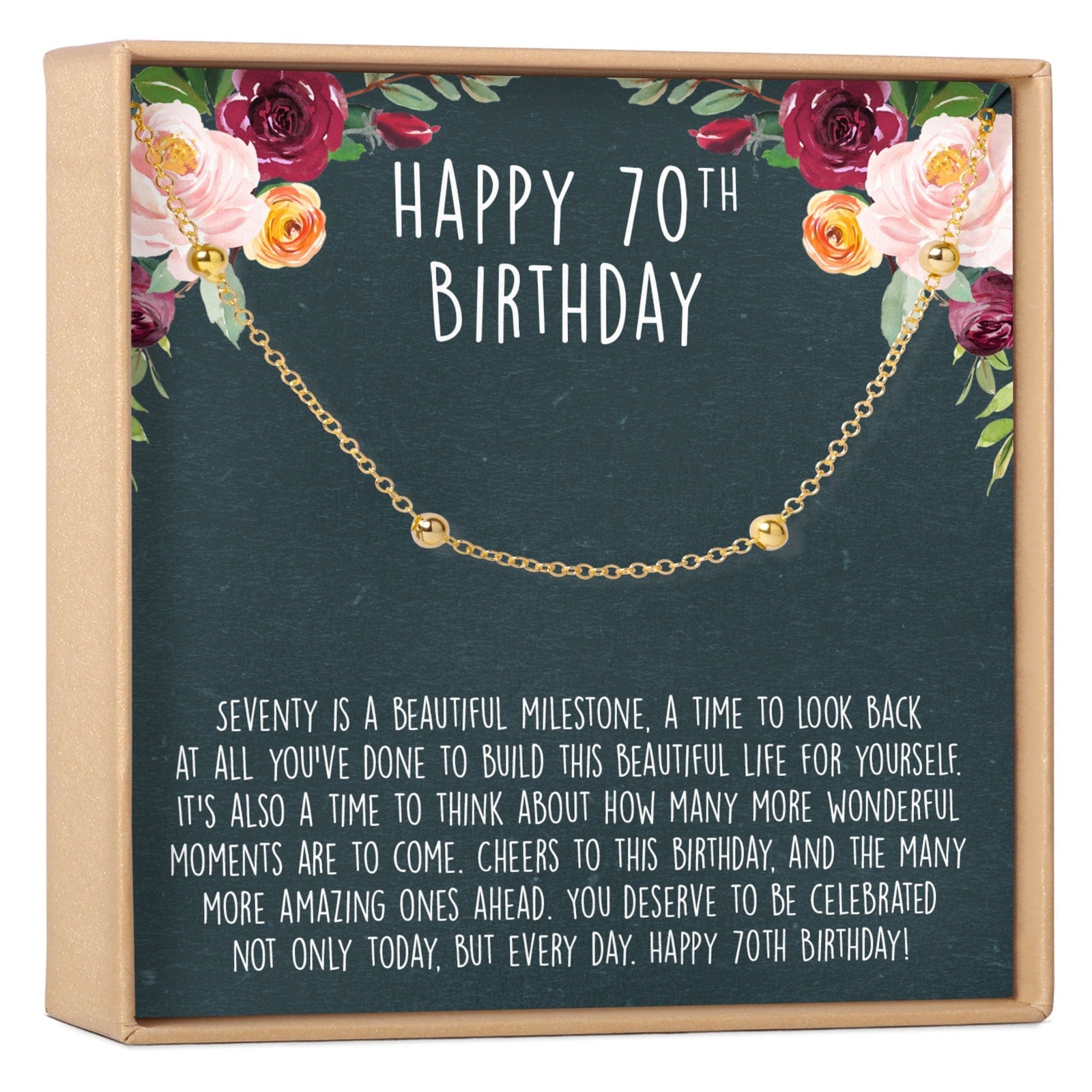 70th Birthday Dot Bracelet - Dear Ava