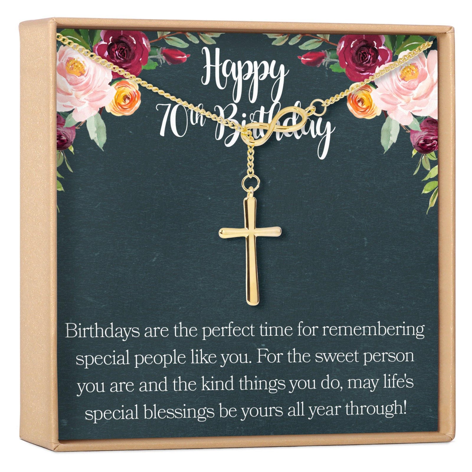 70th Birthday Gift Necklace - Dear Ava