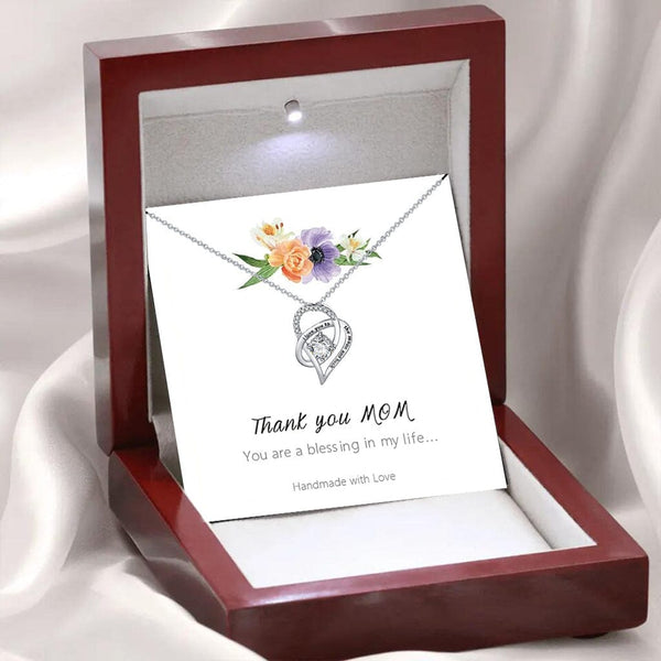 To Mom, Necklace  with LED Gift Box