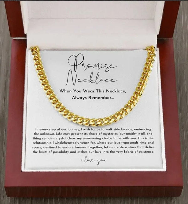 To My Son, Promise Necklace with LED Gift Box
