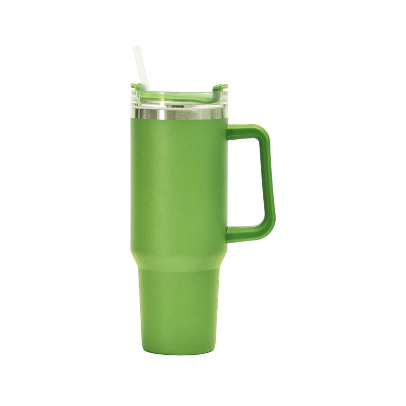 Insulated 40oz Travel Tumbler with Handle and Straw