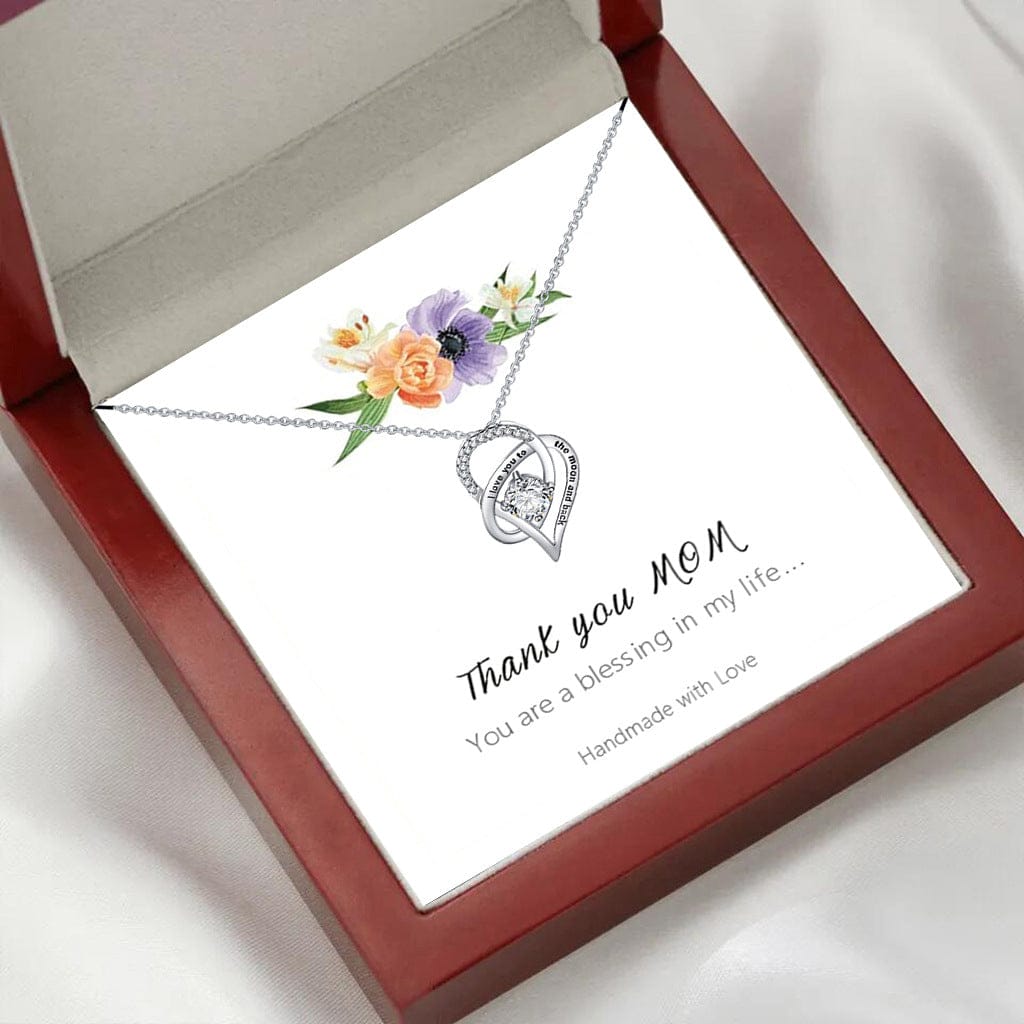 To Mom, Necklace  with LED Gift Box