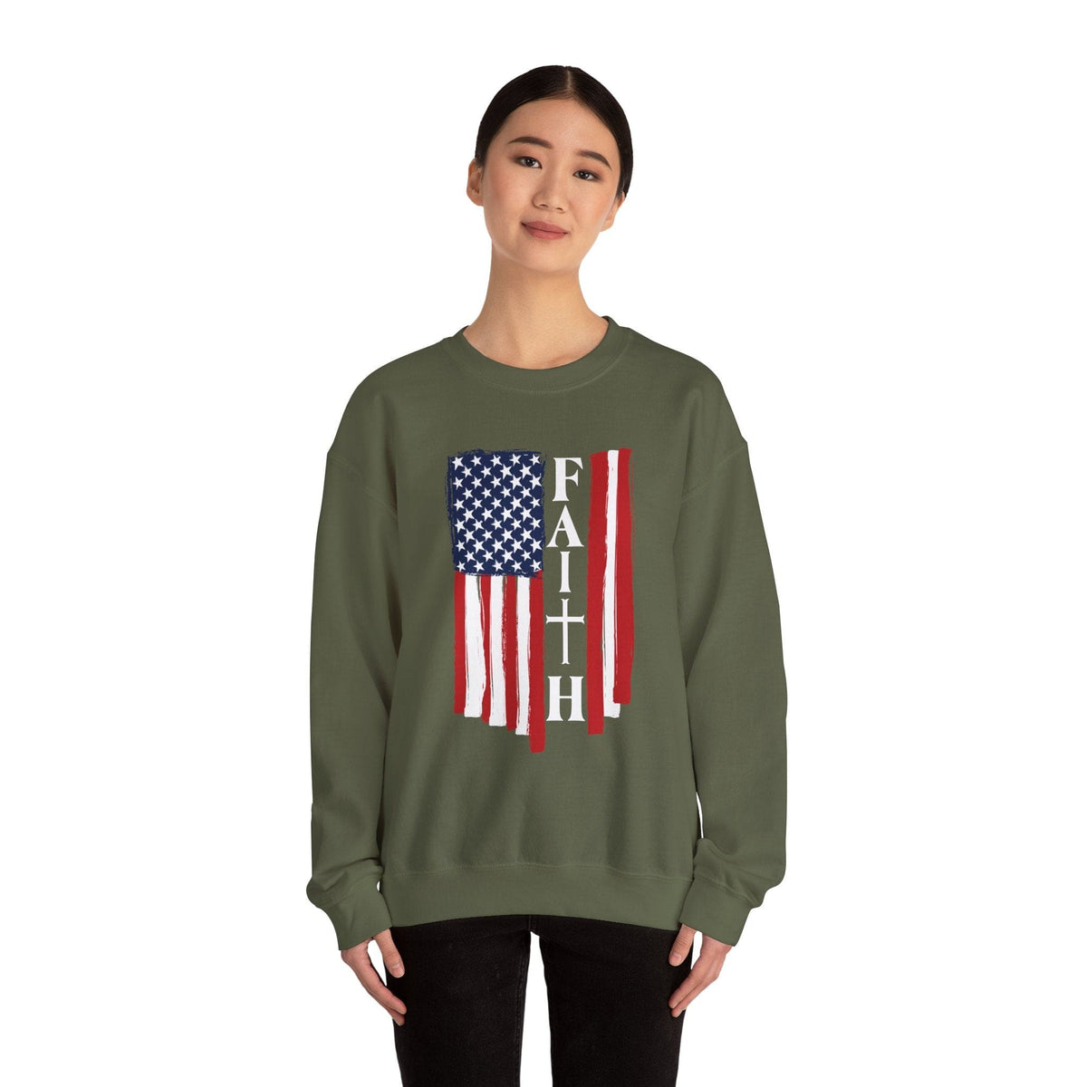 American Faith Crewneck Sweatshirt - Dear Ava