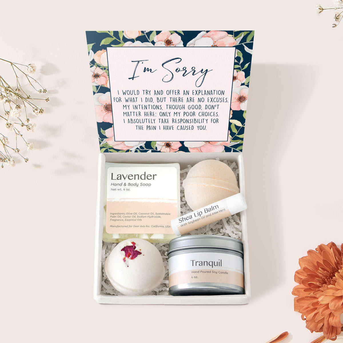 Apology Spa Gift Box - Dear Ava