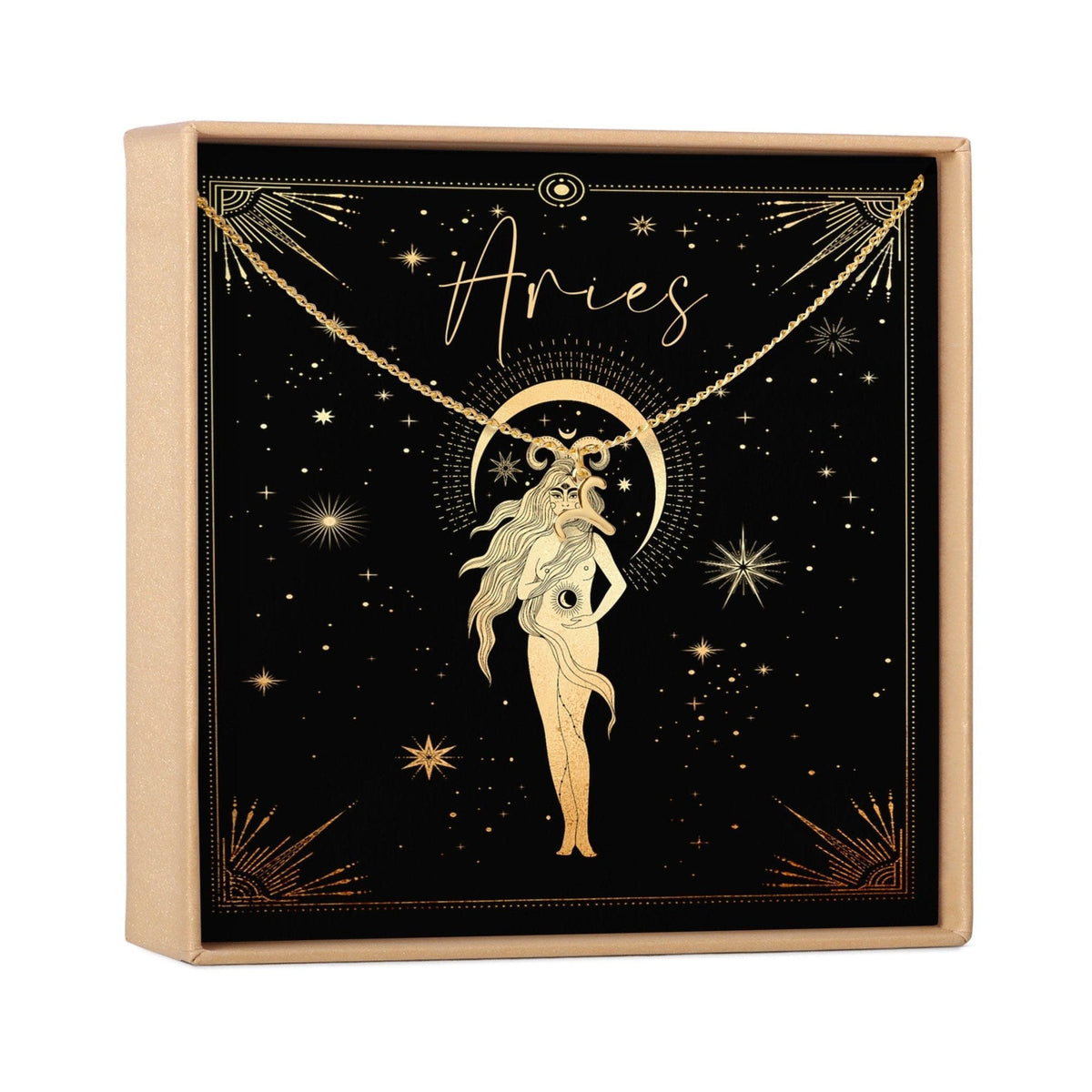 Aries Zodiac Deity Necklace - Dear Ava