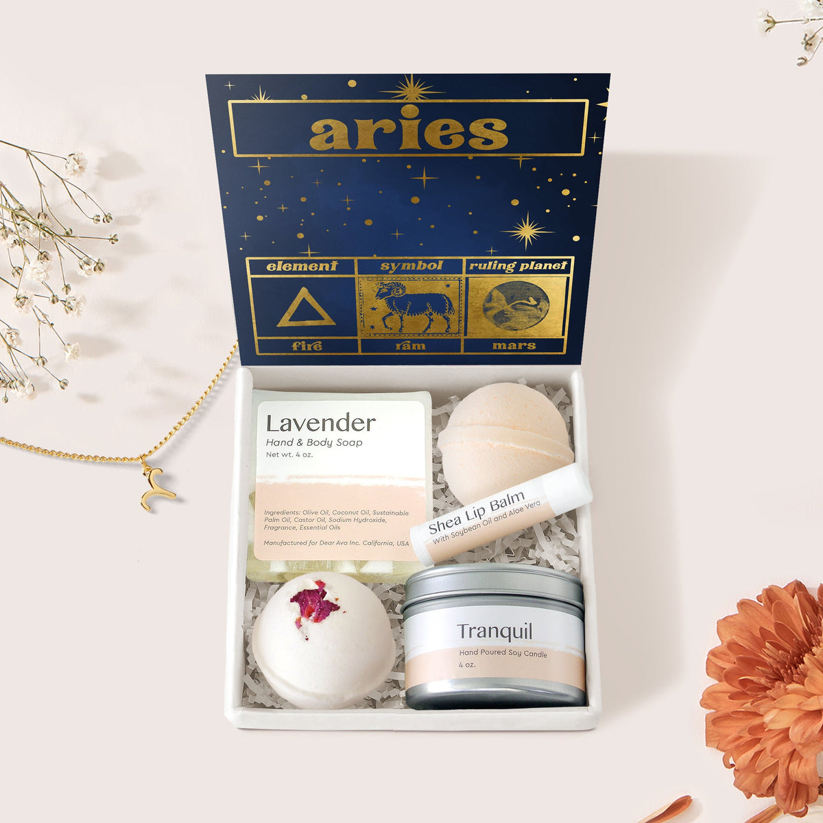 Aries Zodiac Gift Box Set - Dear Ava