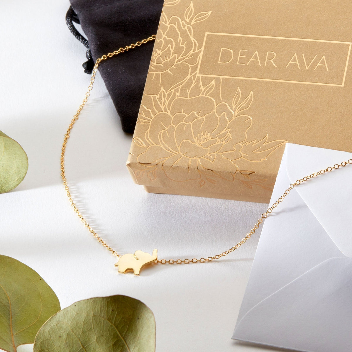 Aunt Elephant Pendant Necklace - Dear Ava