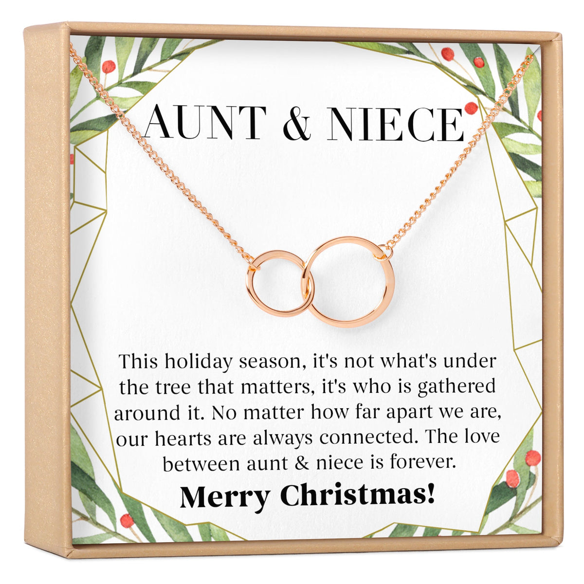 Aunt - Niece Christmas Necklace, Multiple Styles - Dear Ava