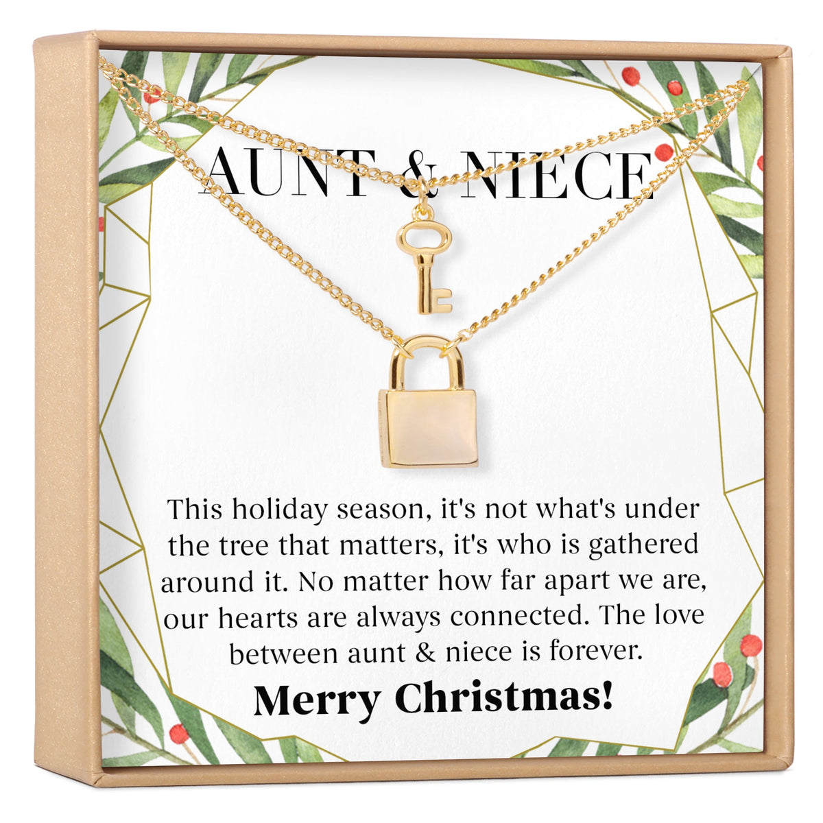 Aunt - Niece Christmas Necklace, Multiple Styles - Dear Ava