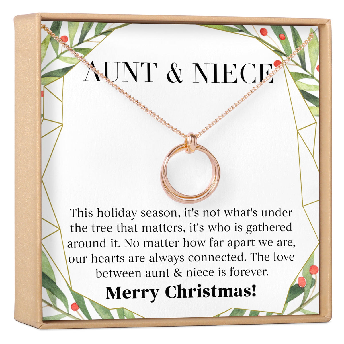 Aunt - Niece Christmas Necklace, Multiple Styles - Dear Ava