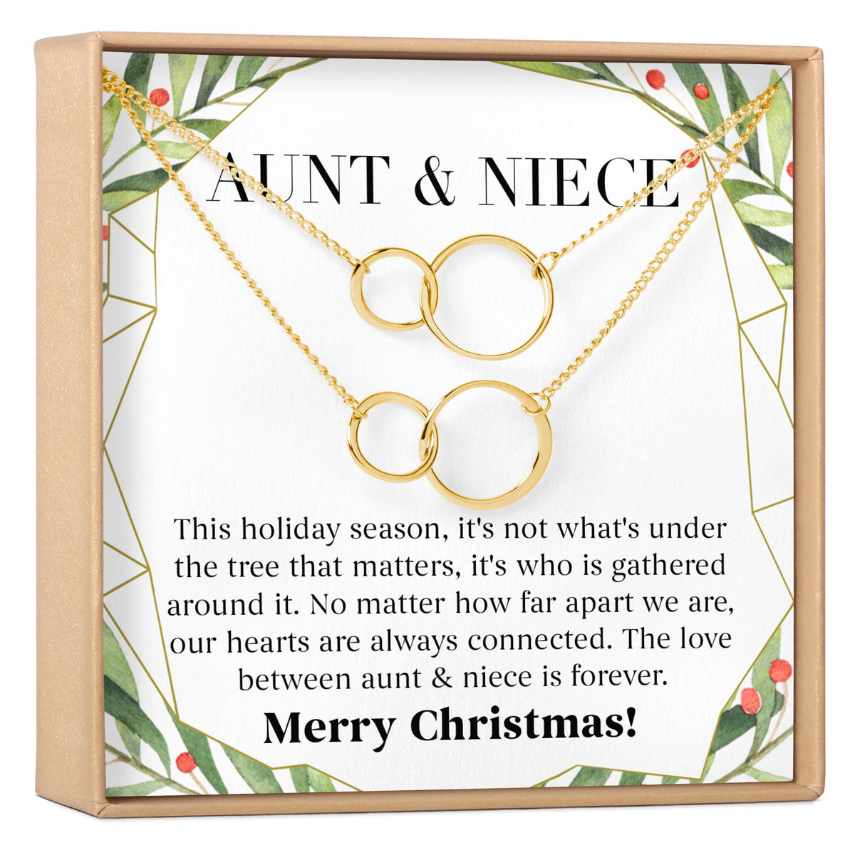 Aunt - Niece Christmas Necklace, Multiple Styles - Dear Ava