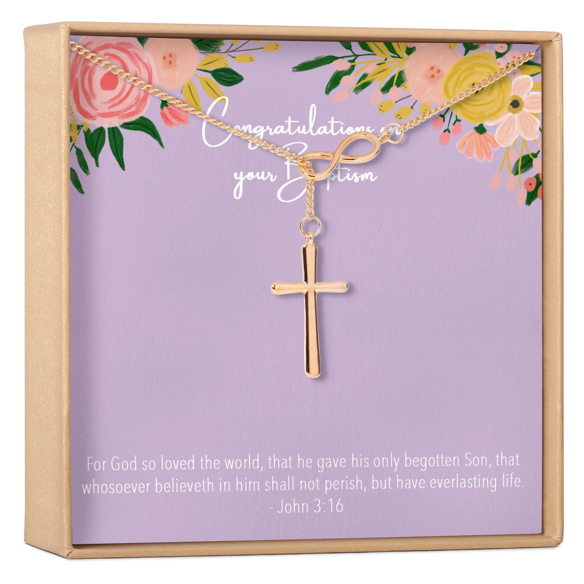 Baptism Cross Necklace - Dear Ava