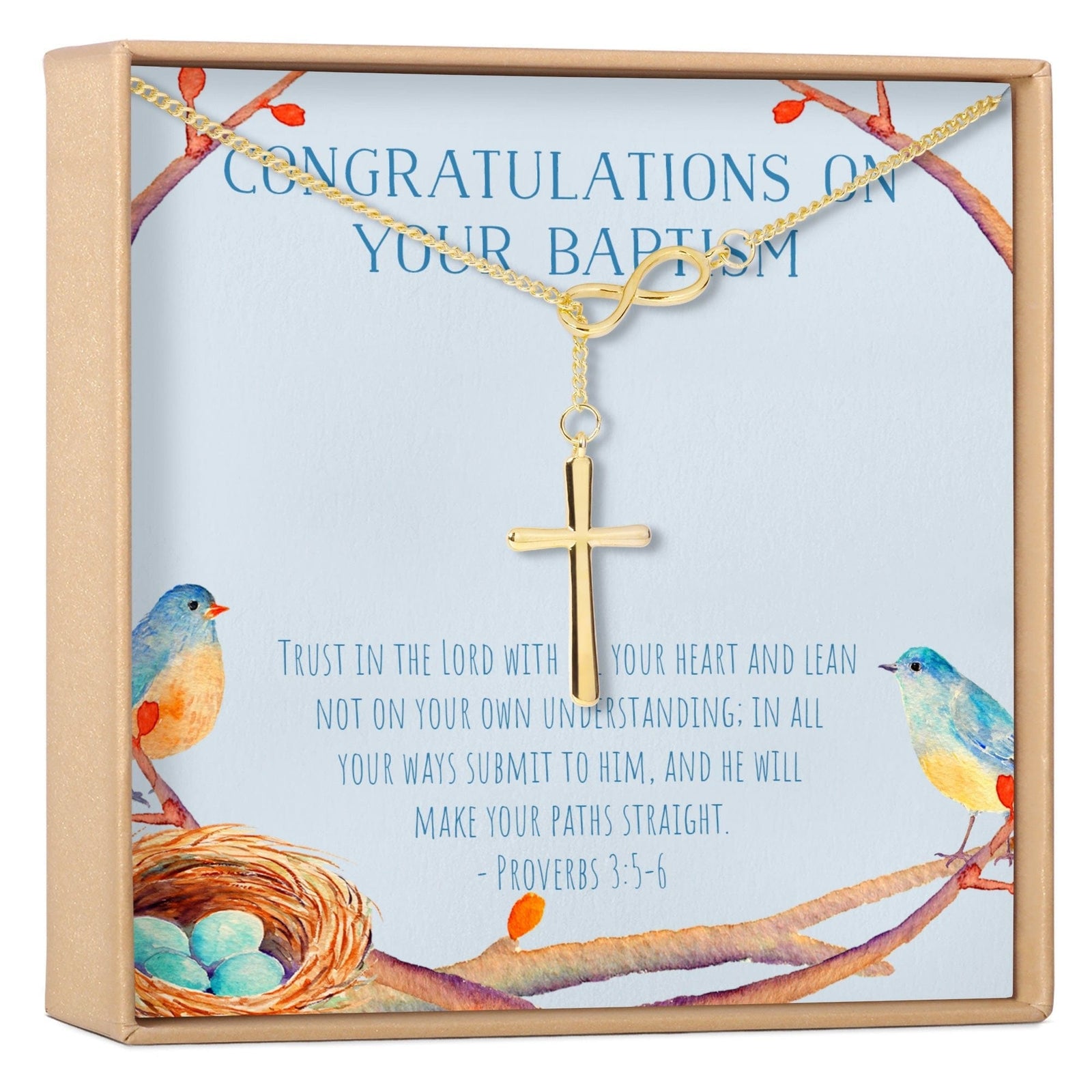 Baptism Cross Necklace - Dear Ava