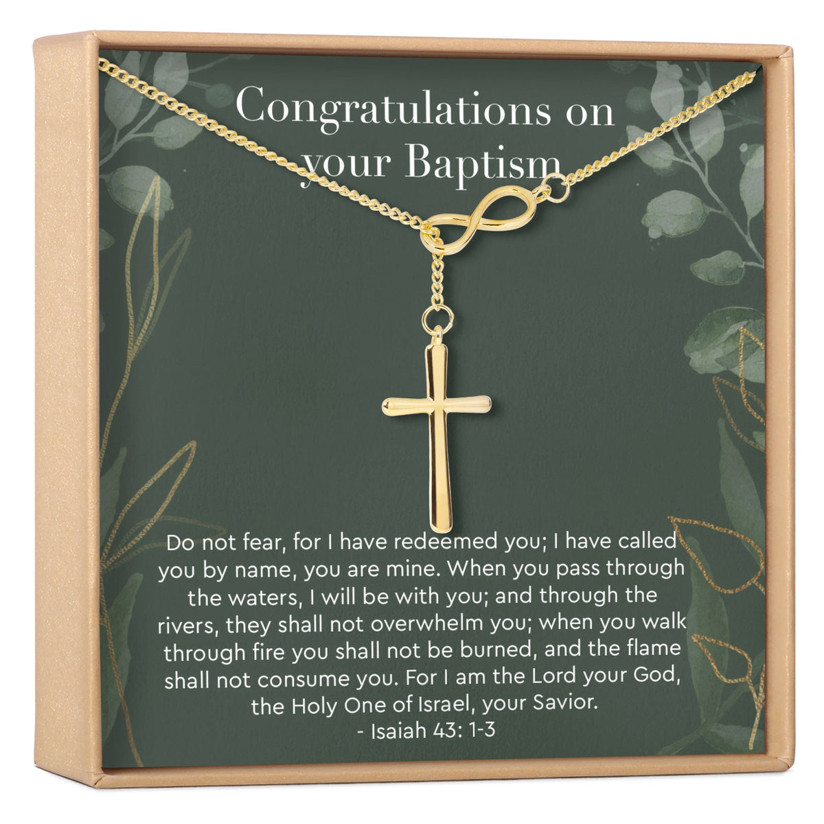 Baptism Cross Necklace - Dear Ava