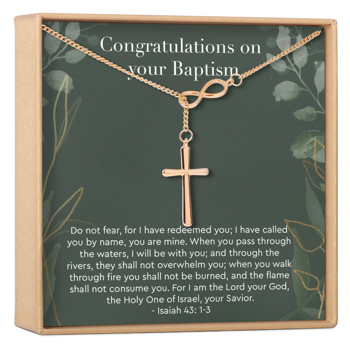 Baptism Cross Necklace - Dear Ava