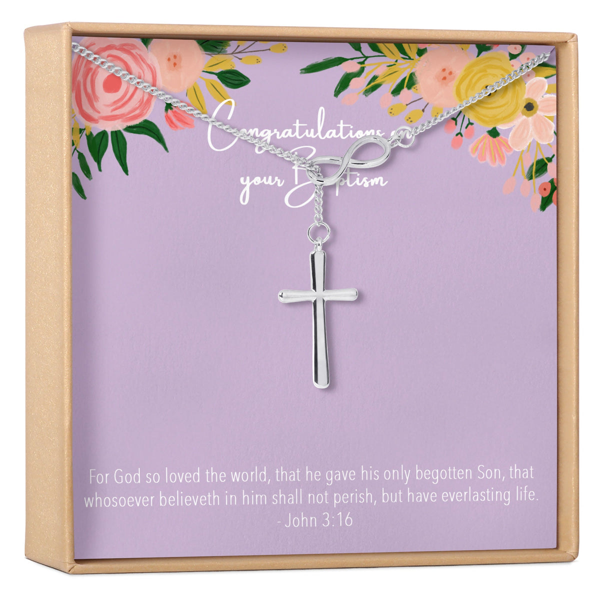 Baptism Cross Necklace - Dear Ava