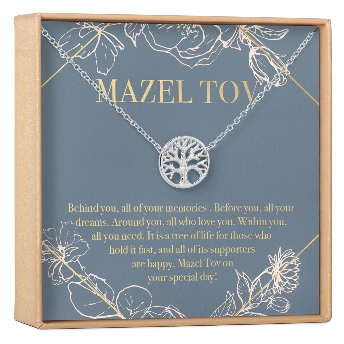 Bat Mitzvah Tree of Life Necklace - Dear Ava