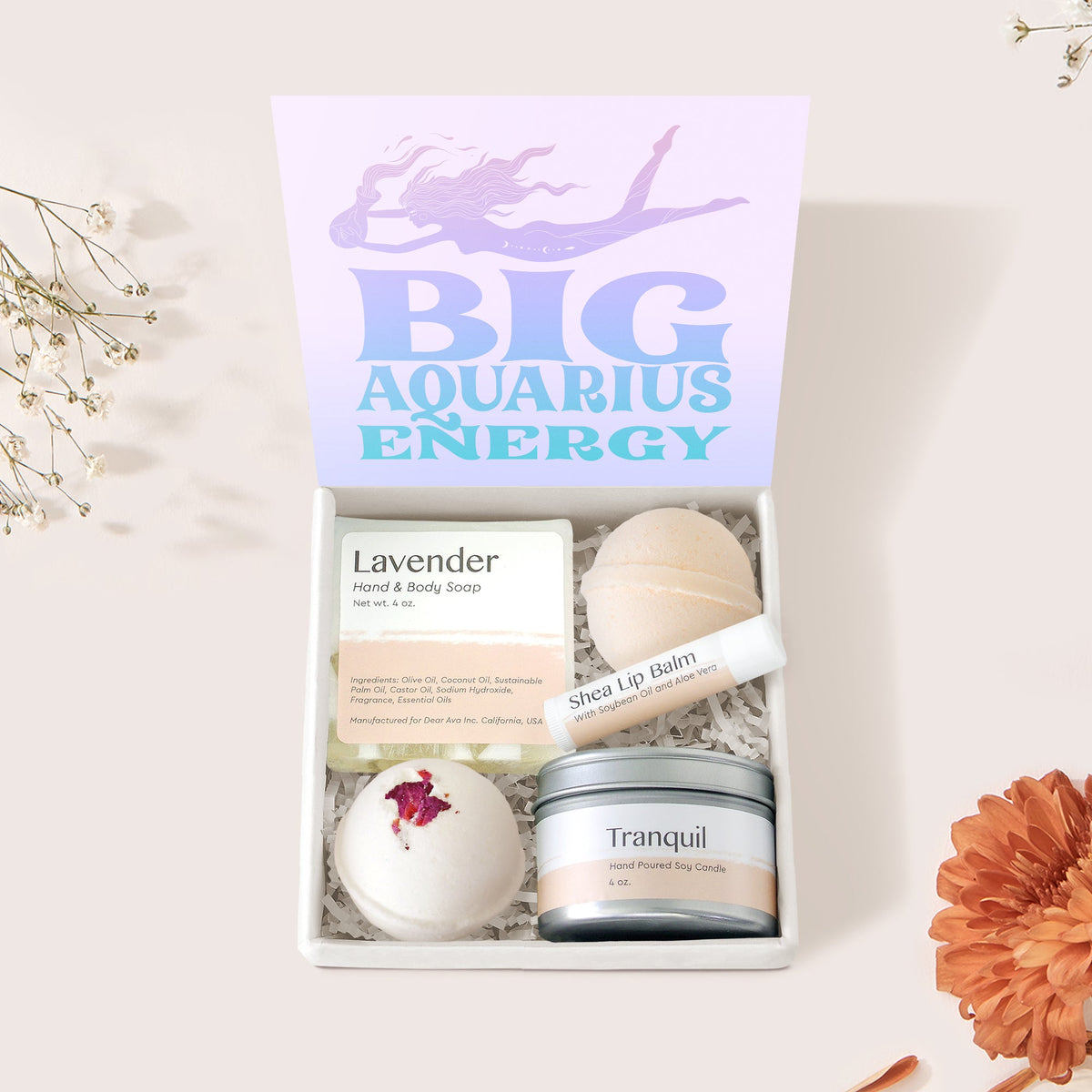 Big Aquarius Energy Zodiac Gift Box Set - Dear Ava