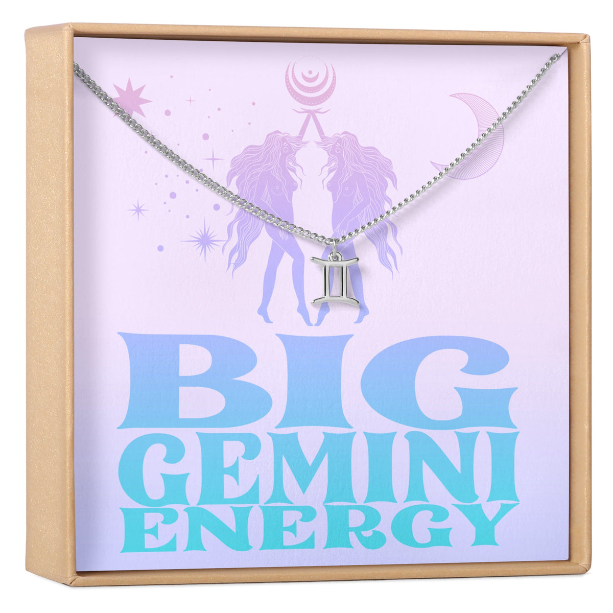 Big Gemini Energy Zodiac Necklace - Dear Ava