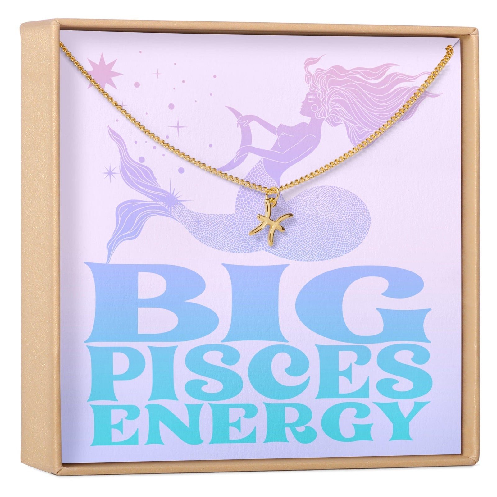 Big Pisces Energy Zodiac Necklace - Dear Ava