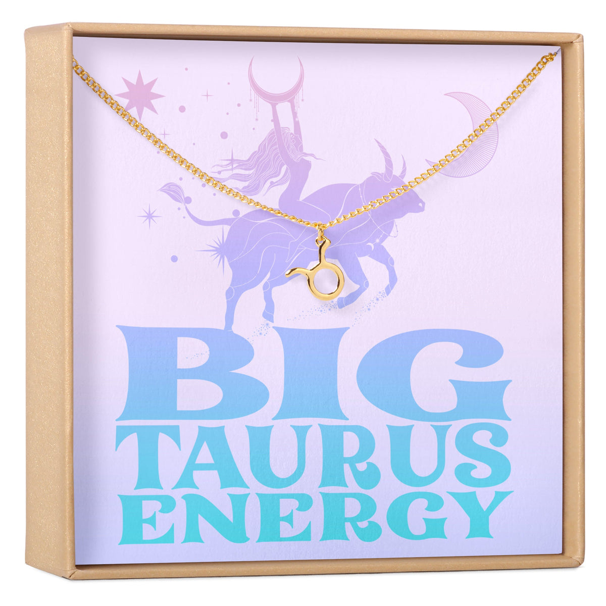 Big Taurus Energy Zodiac Necklace - Dear Ava