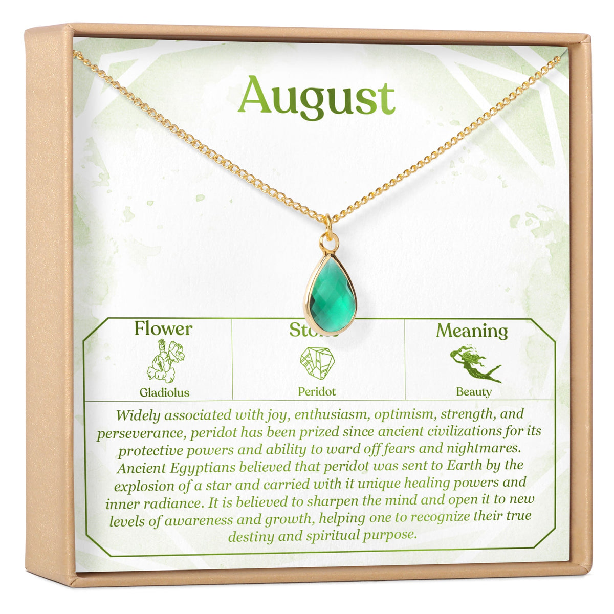 Birthday Birthstone Necklace - Dear Ava