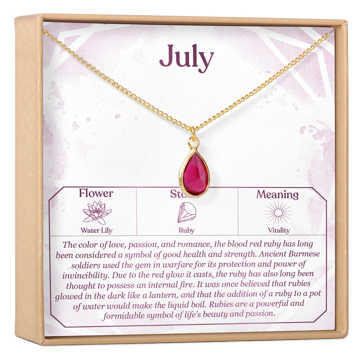 Birthday Birthstone Necklace - Dear Ava