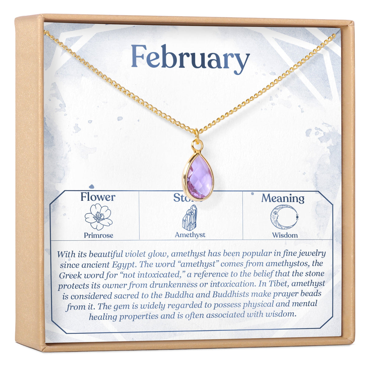 Birthday Birthstone Necklace - Dear Ava