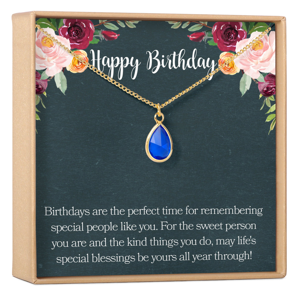 Birthday Birthstone Necklace, Multiple Styles Necklace - Dear Ava