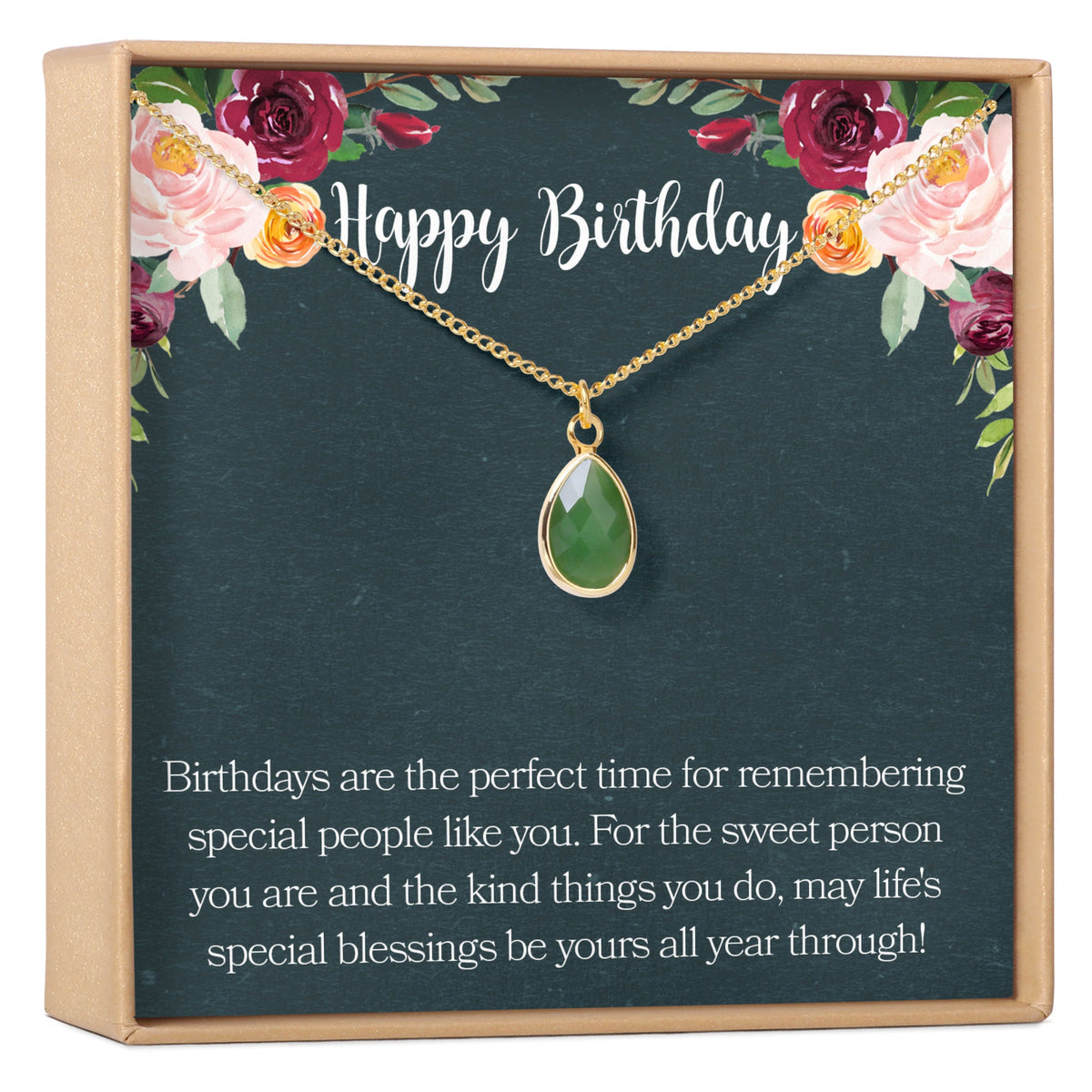 Birthday Birthstone Necklace, Multiple Styles Necklace - Dear Ava