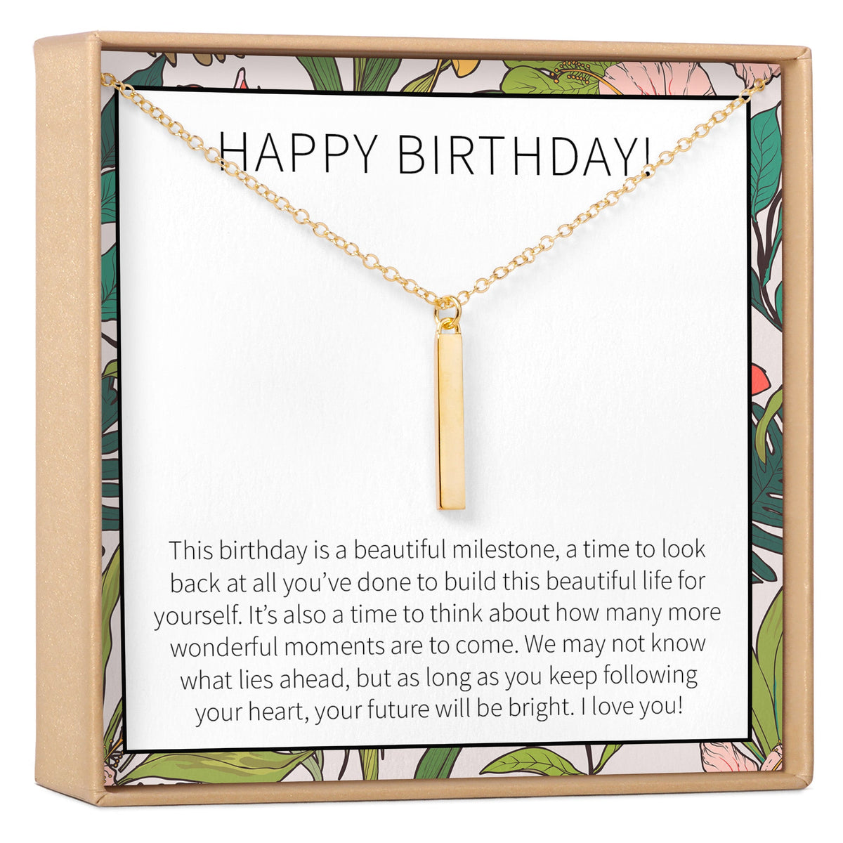 Birthday Necklace - Dear Ava