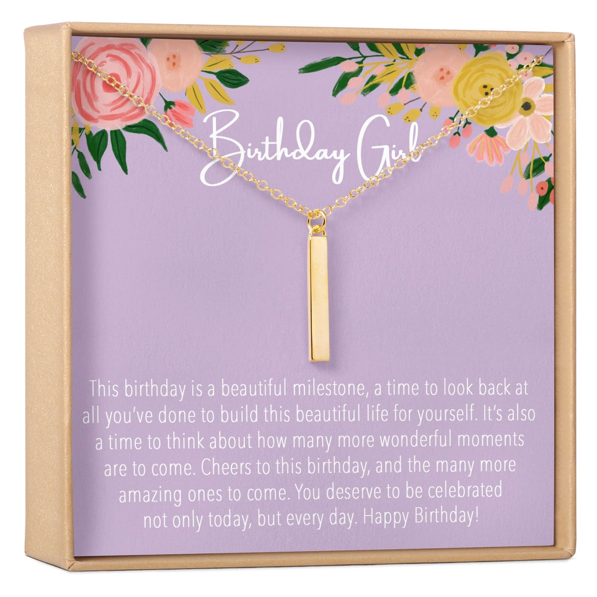 Birthday Necklace - Dear Ava