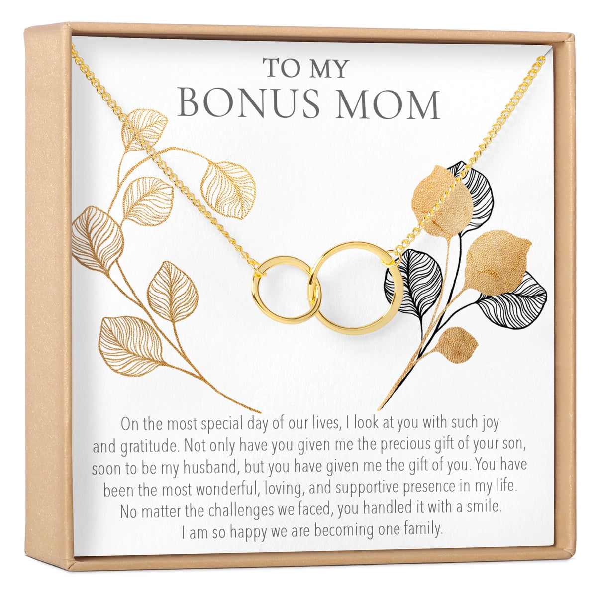 Bonus Mom Double Circles Necklace - Dear Ava